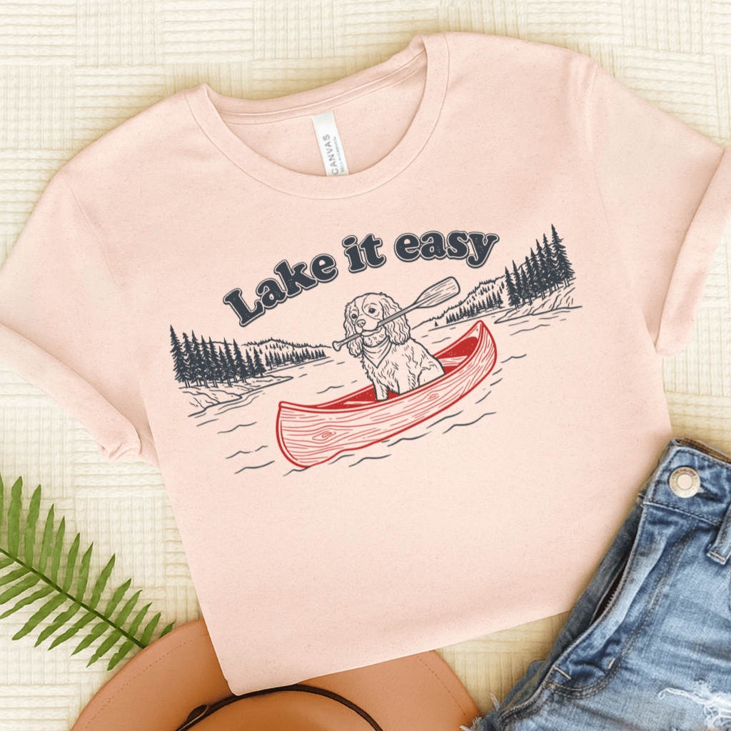Cavalier Lake It Easy TShirt Soft Pink