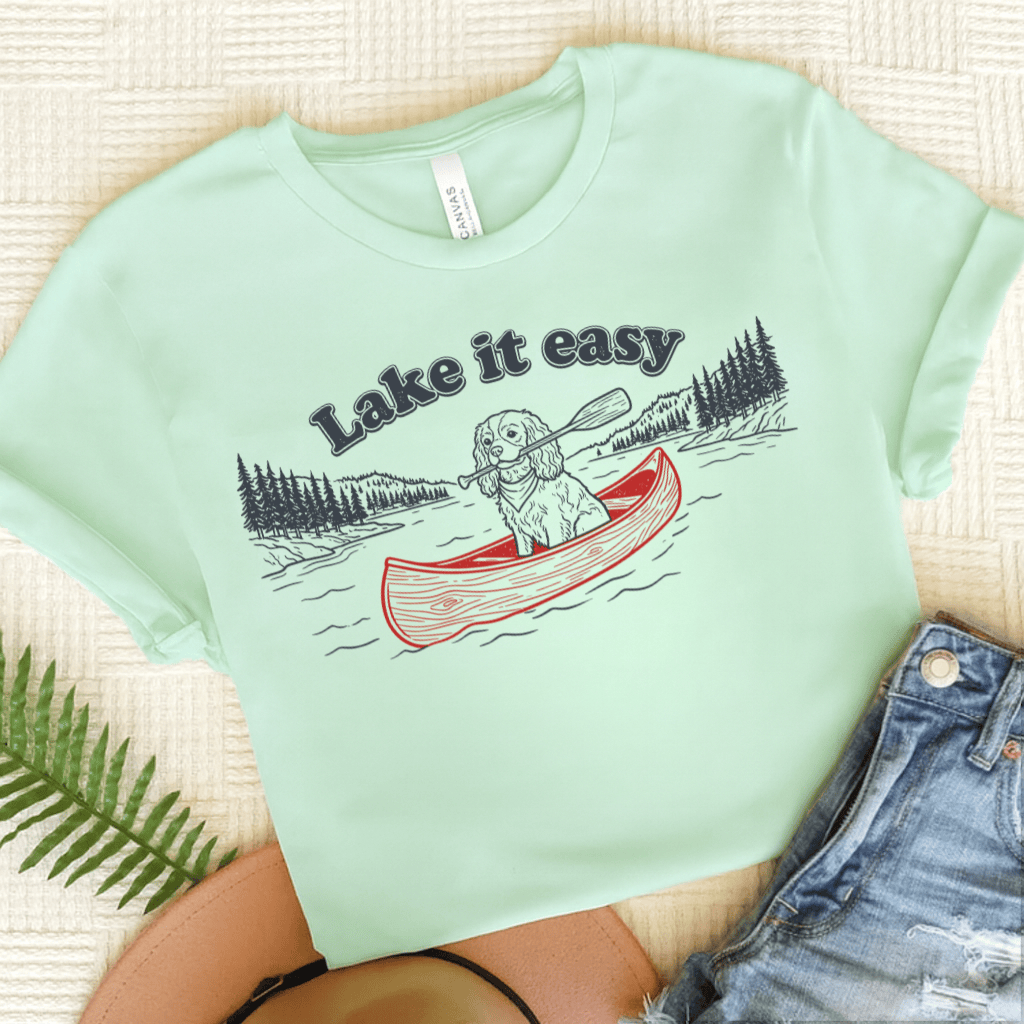 Cavalier Lake It Easy TShirt Heather Mint