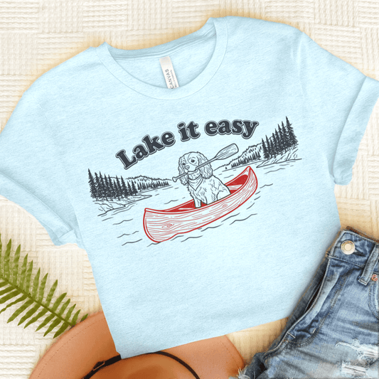 Cavalier Lake It Easy TShirt Heather Ice Blue
