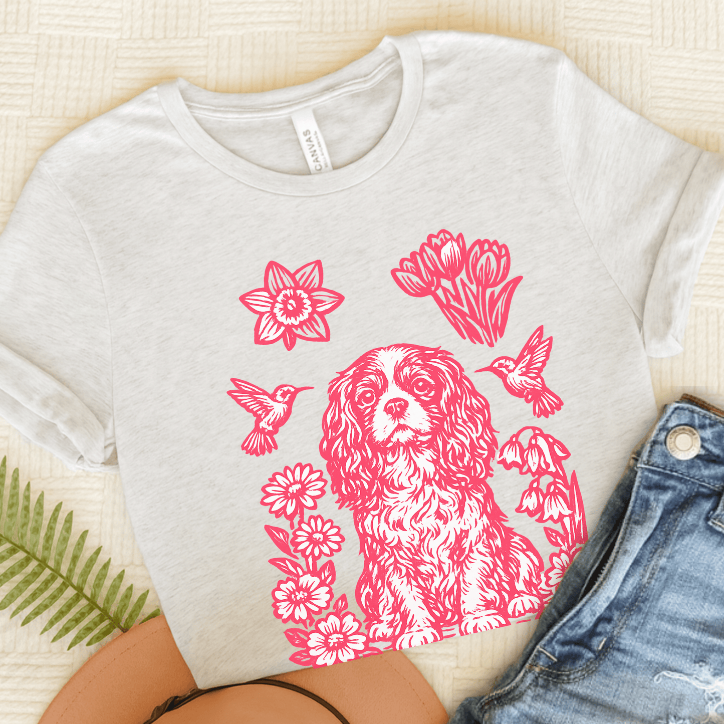 Cavalier Hummingbirds Unisex TShirt Ash