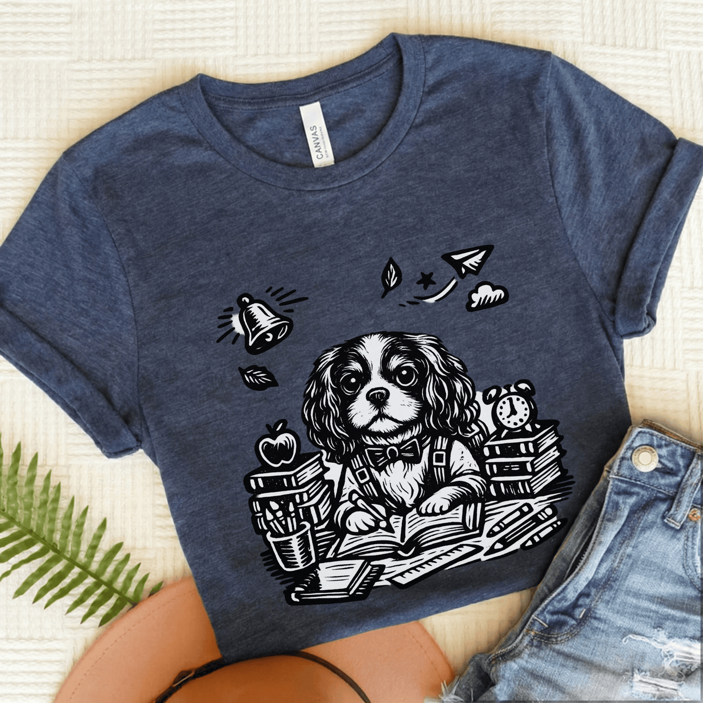 Cavalier Teacher School Unisex TShirt Heather Navy