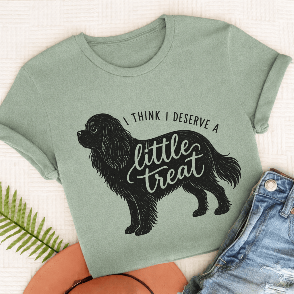 Cavalier Little Treat Unisex TShirt Comfort Colors Bay