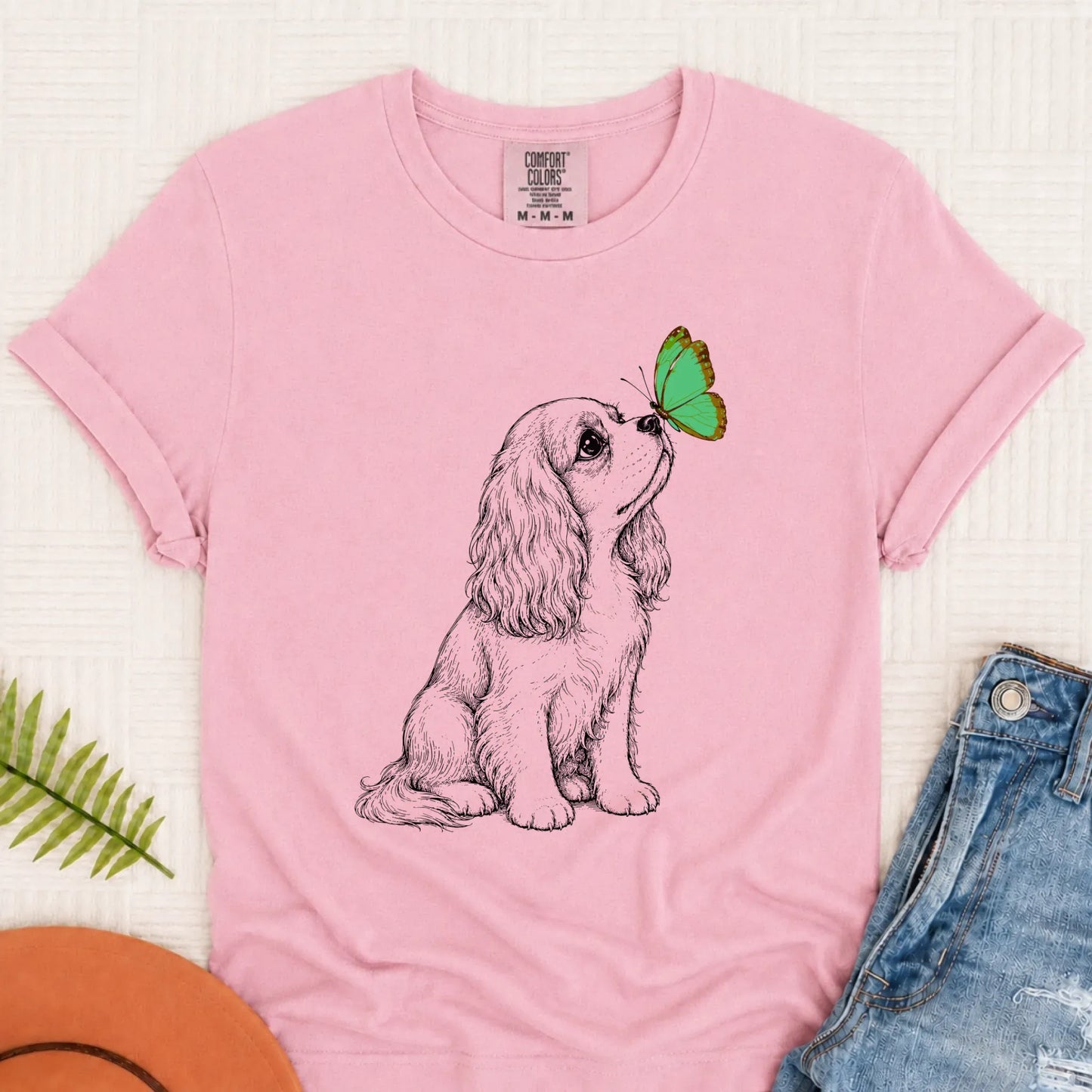 T-Shirt Blossom / S Cavalier Minimal Spring Butterfly Unisex TShirt