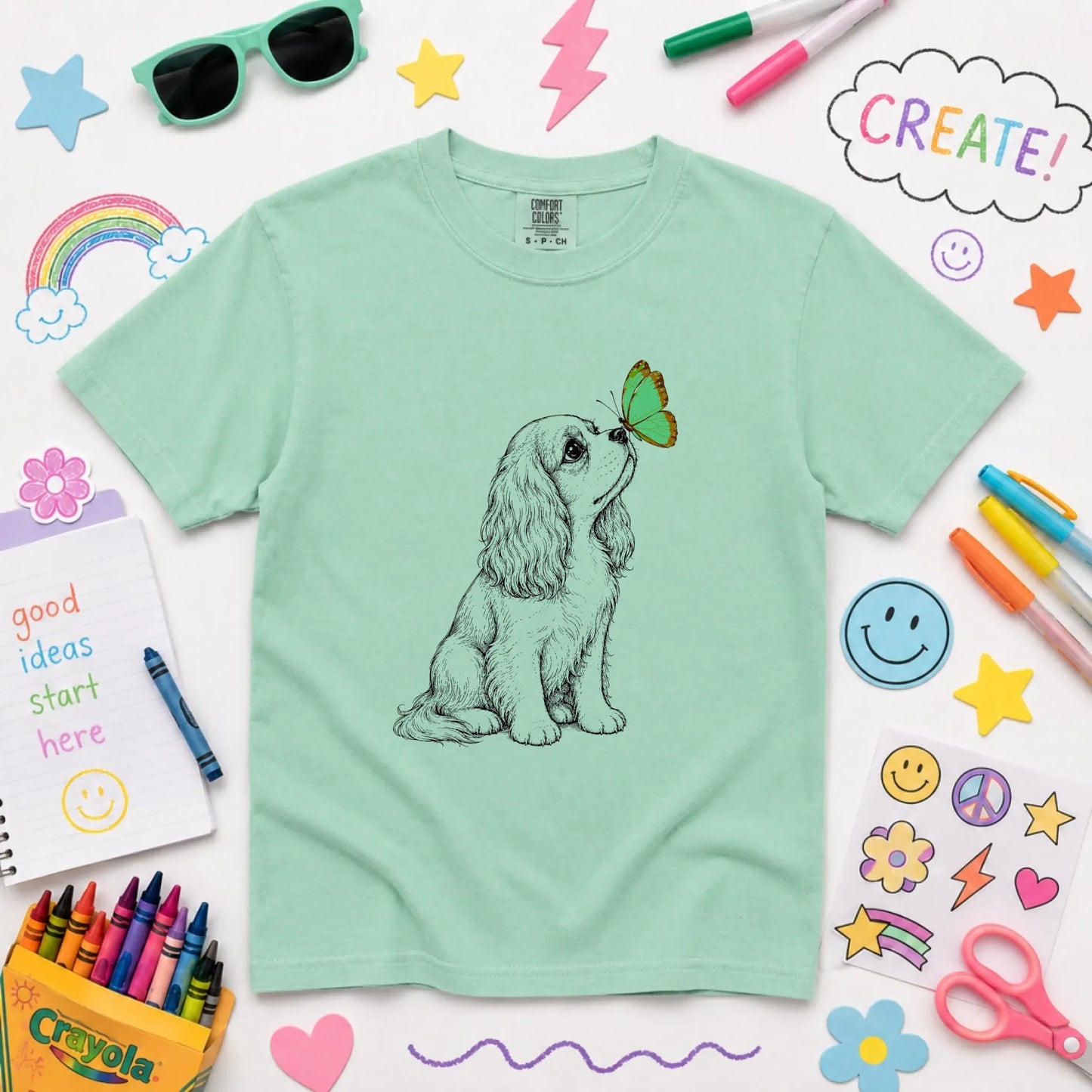 Youth Tshirt Island Reef / XS Cavalier Minimal Spring Butterfly Unisex YOUTH Tshirt