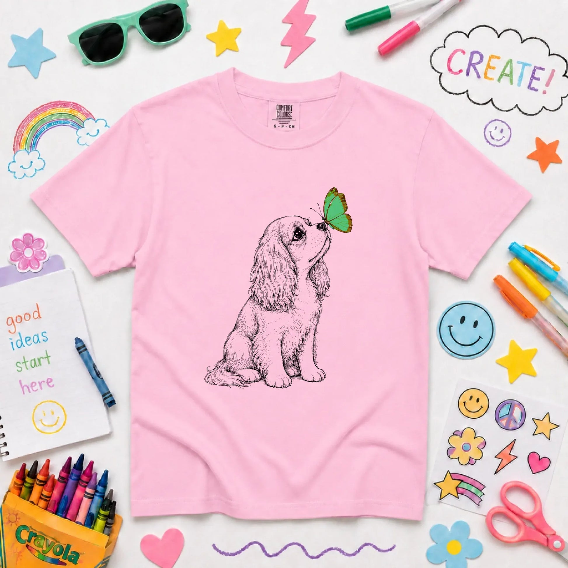 Youth Tshirt Blossom / XS Cavalier Minimal Spring Butterfly Unisex YOUTH Tshirt