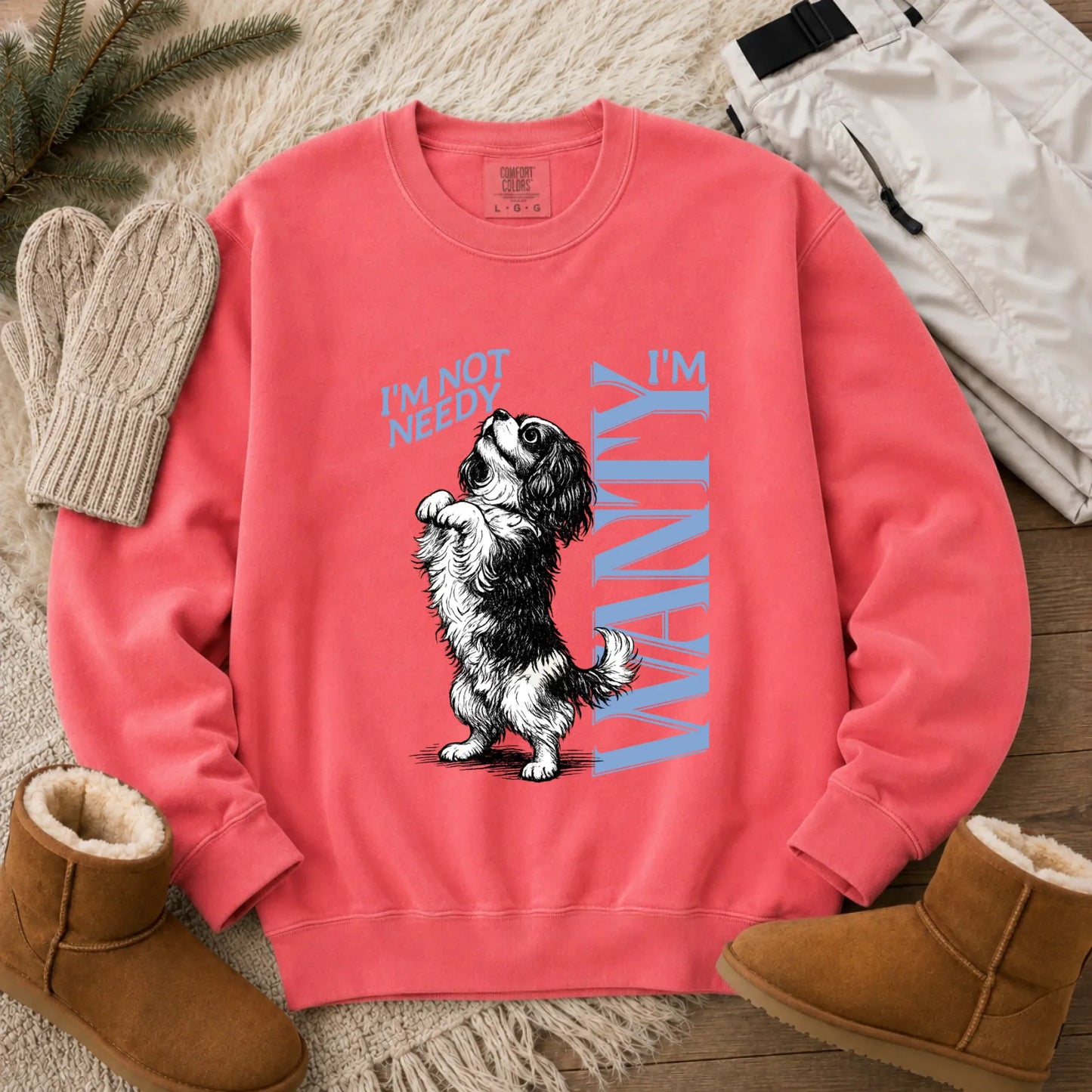 Sweatshirt Watermelon / S Cavalier Needy Light Blue Unisex Sweatshirt