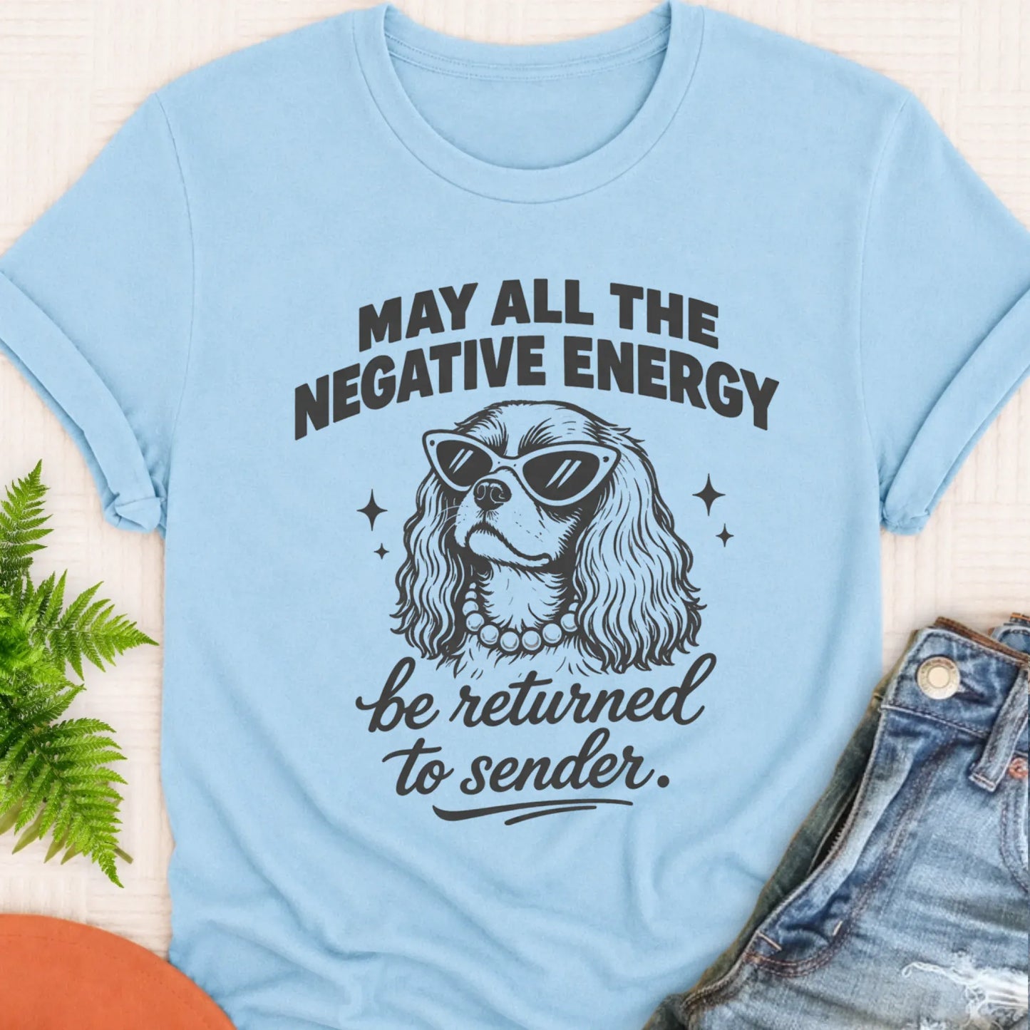 T-Shirt Chambray / S Cavalier Negative Energy Unisex TShirt