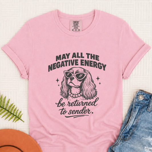 Cavalier Negative Energy Unisex TShirt Blossom