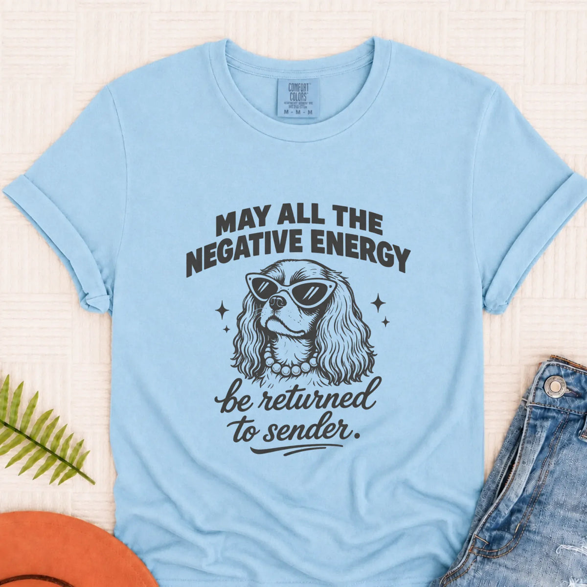 Cavalier Negative Energy Unisex TShirt Chambray