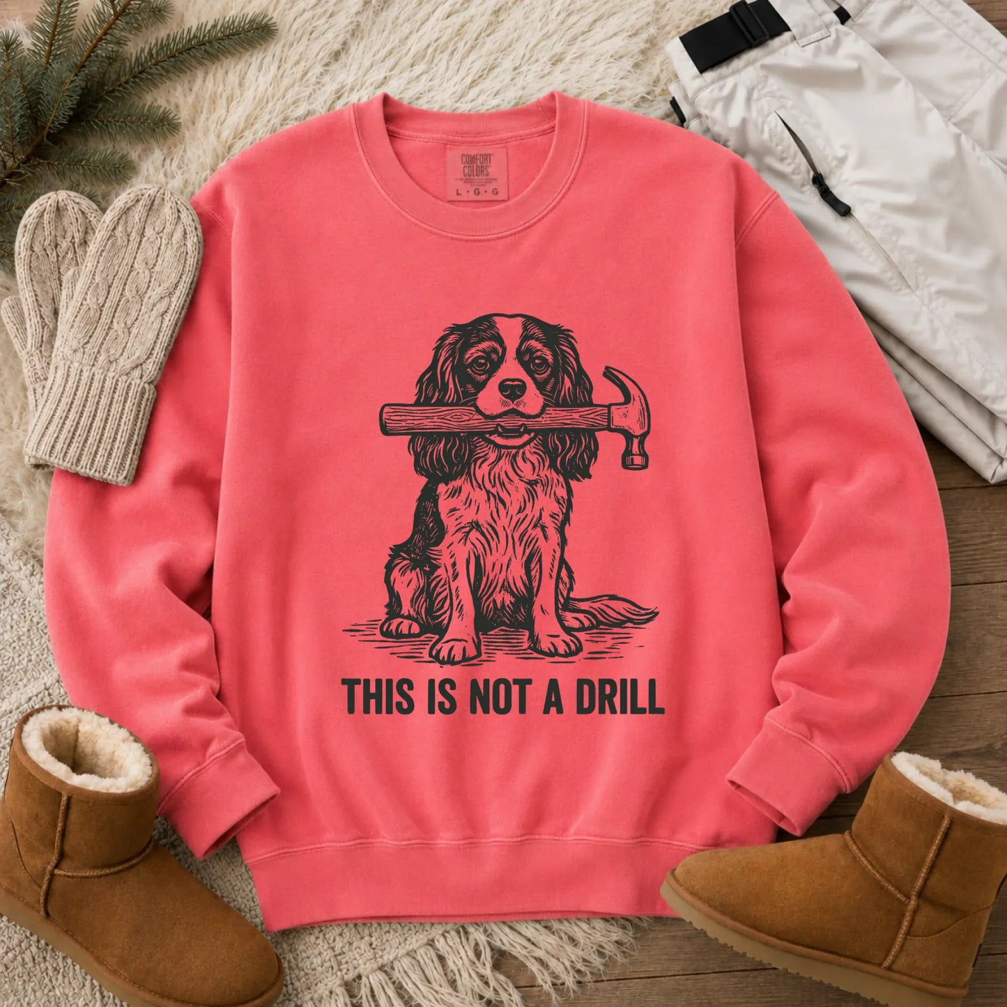 Sweatshirt Watermelon / S Cavalier Not A Drill Fathers Gift Unisex Sweatshirt