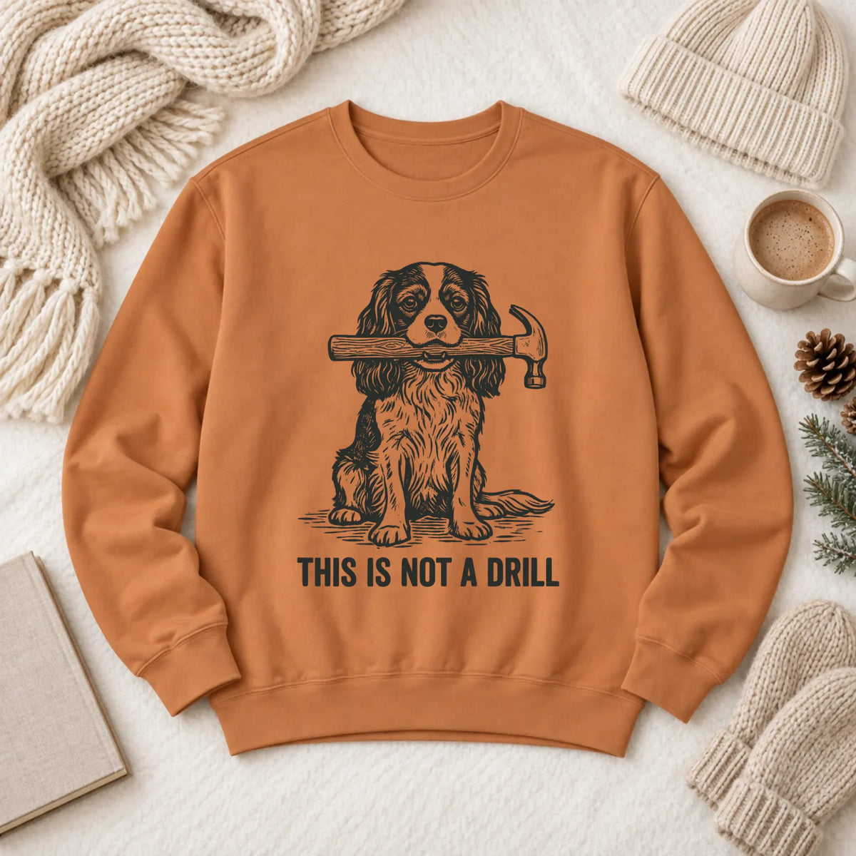 Cavalier Not A Drill Fathers Gift Unisex Sweatshirt Yam