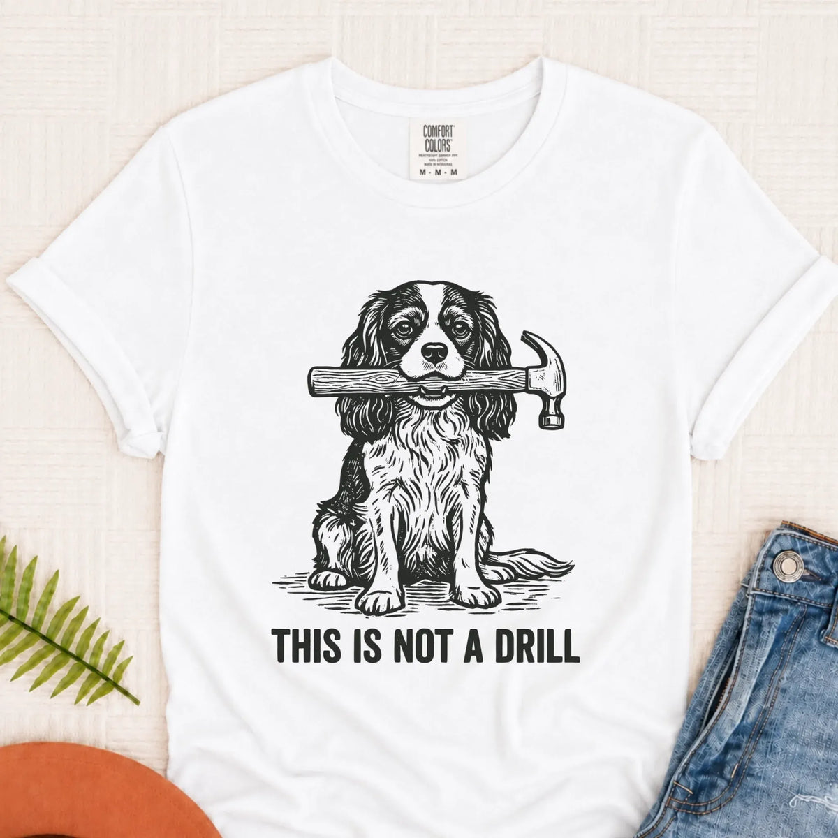 T-Shirt White / S Cavalier Not A Drill Fathers Gift Unisex TShirt