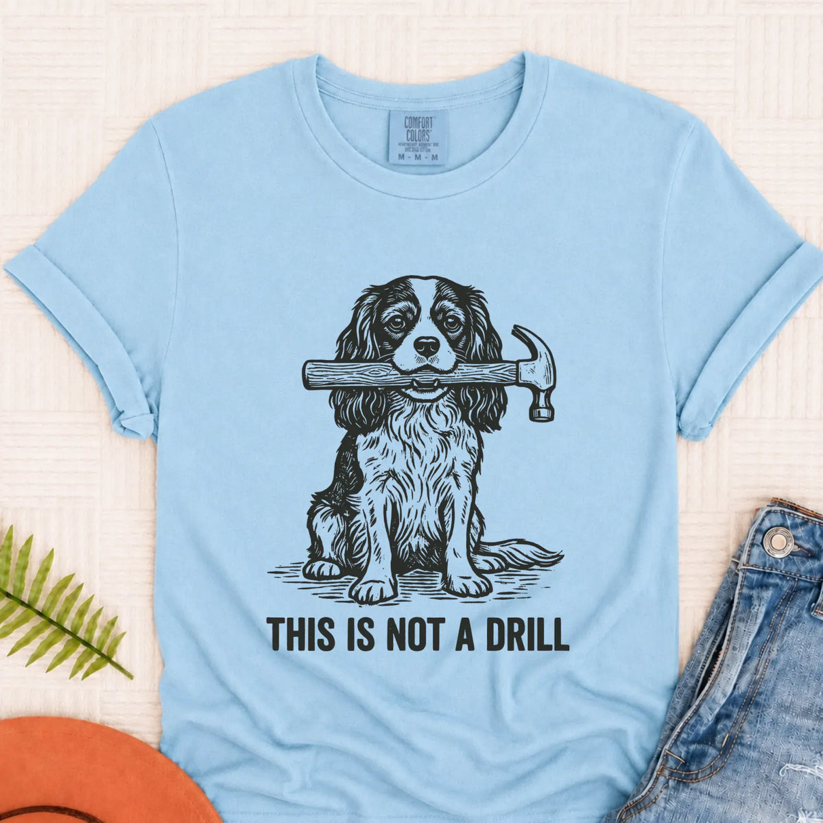 T-Shirt Chambray / S Cavalier Not A Drill Fathers Gift Unisex TShirt