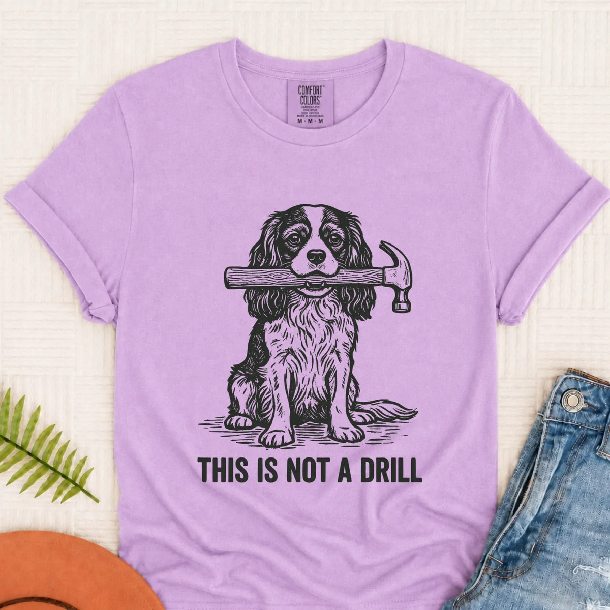 T-Shirt Orchid / S Cavalier Not A Drill Fathers Gift Unisex TShirt