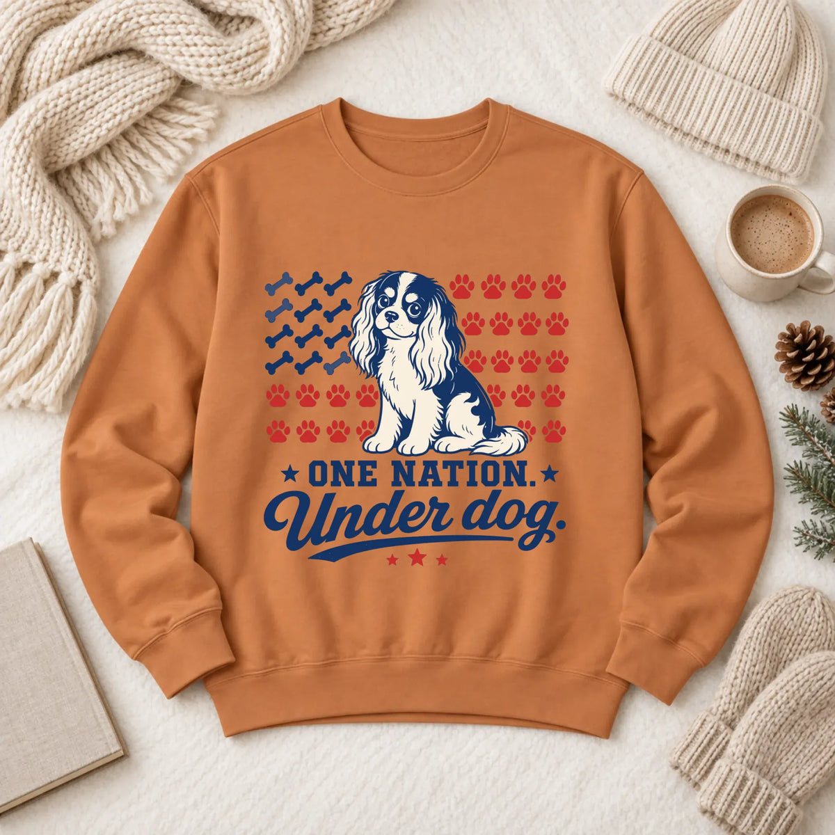 Cavalier One Nation USA Unisex Sweatshirt Yam