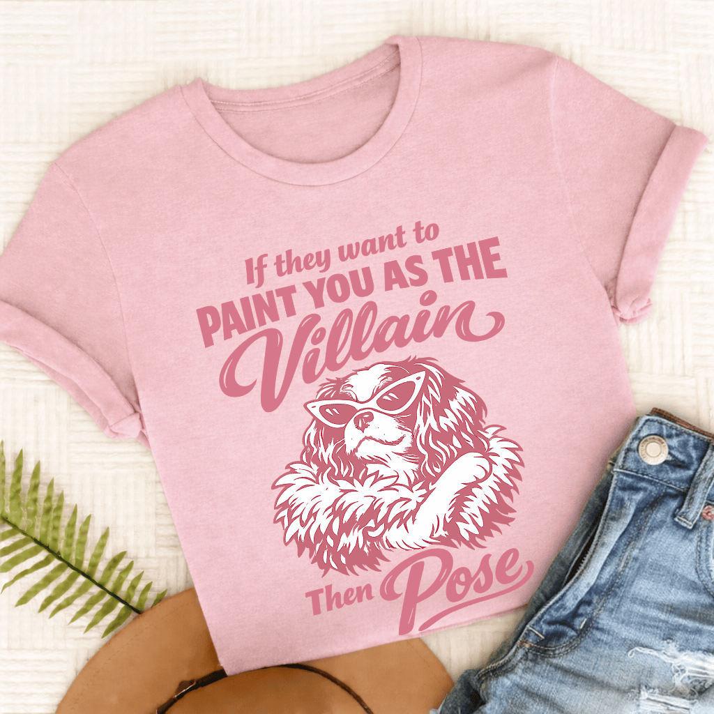 Cavalier Paint the Villain Unisex TShirt Comfort Colors Blossom