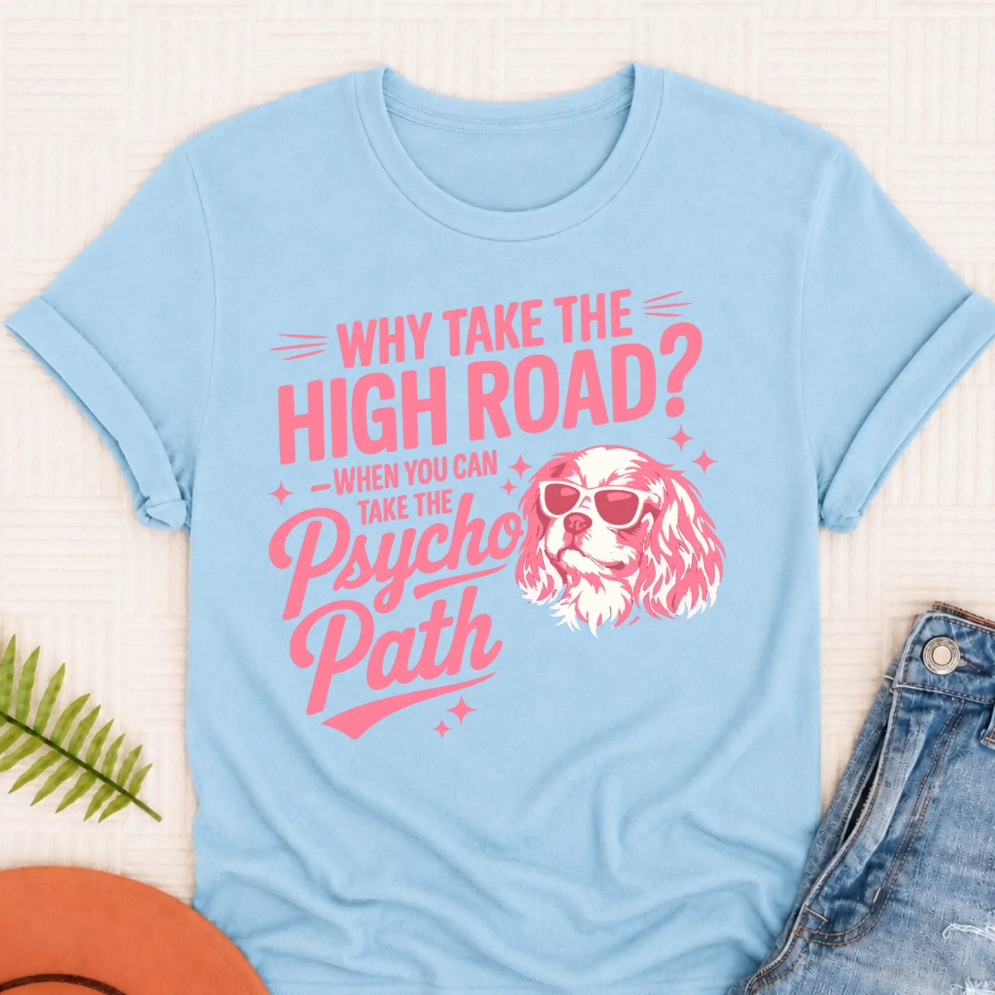 Cavalier Psycho Path Unisex TShirt Chambray