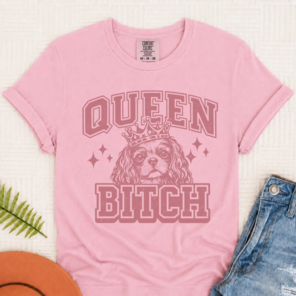 Cavalier Queen Bitch Snarky Unisex TShirt Blossom