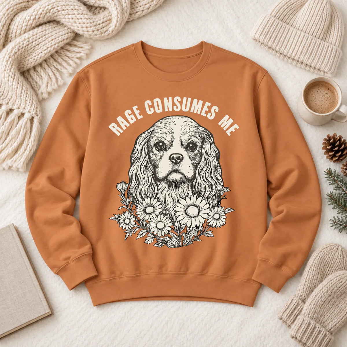 Cavalier Rage Consumes Me Unisex Sweatshirt Yam