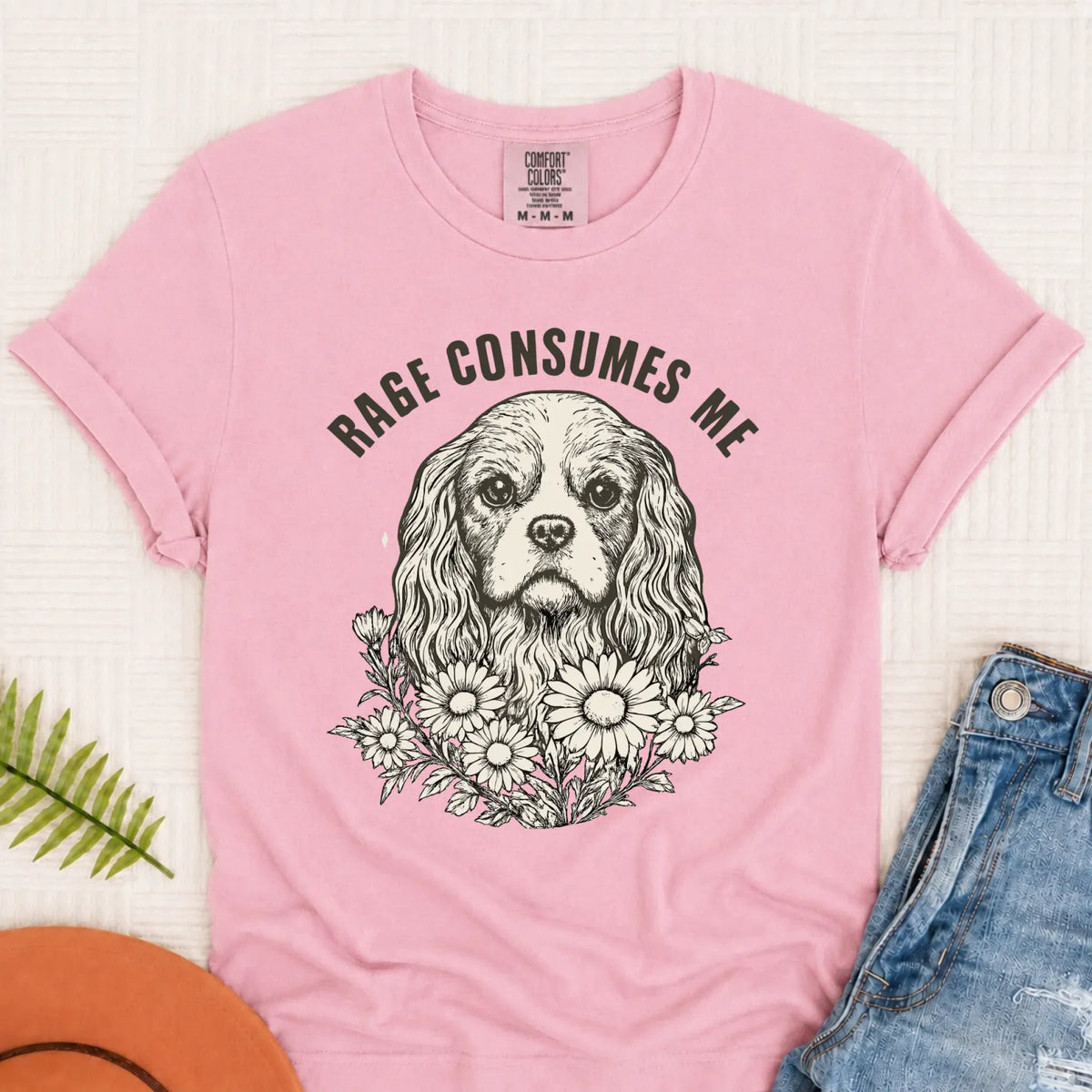Cavalier Rage Consumes Me Unisex TShirt Blossom