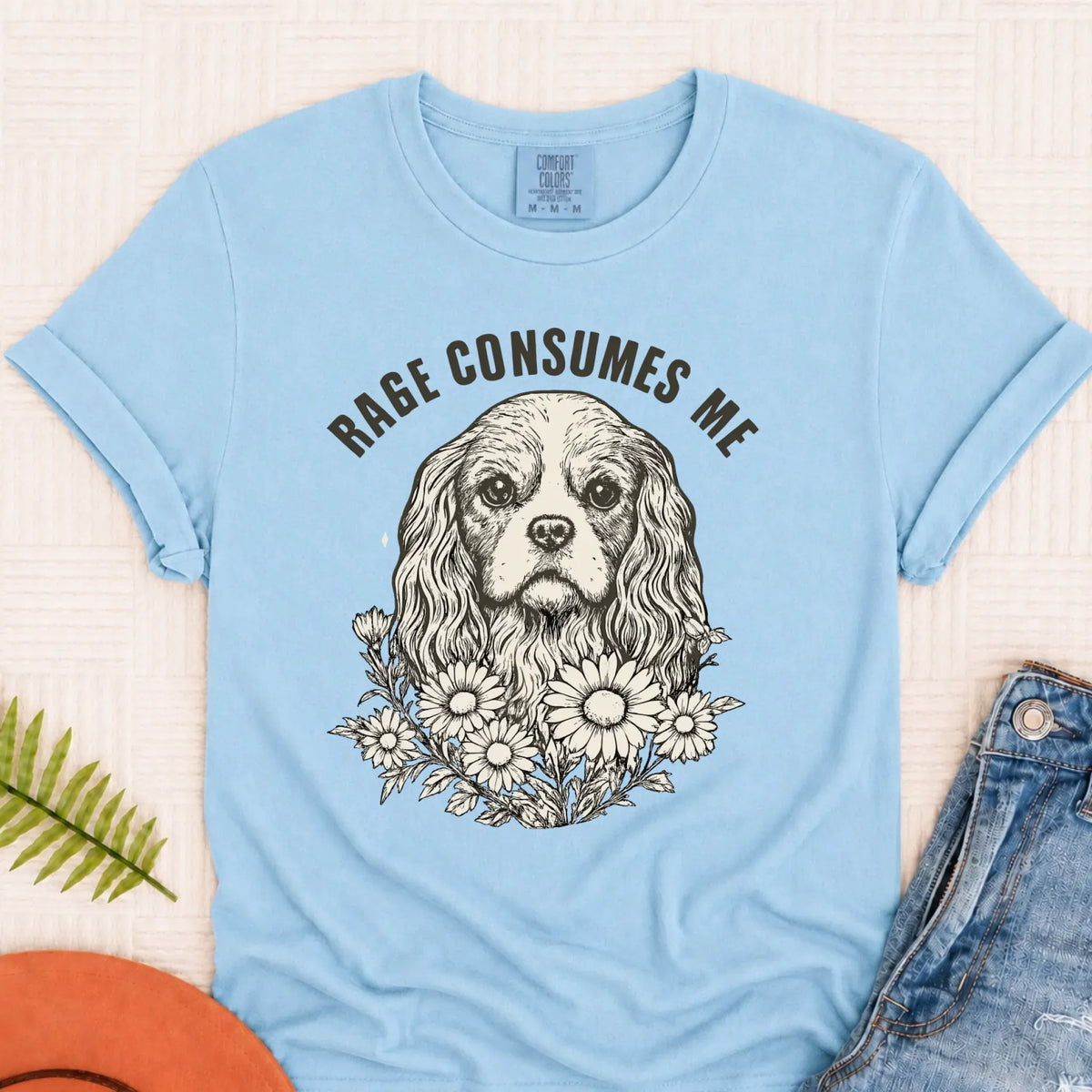Cavalier Rage Consumes Me Unisex TShirt Chambray
