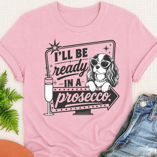 Cavalier Ready In a Prosecco Unisex TShirt Blossom