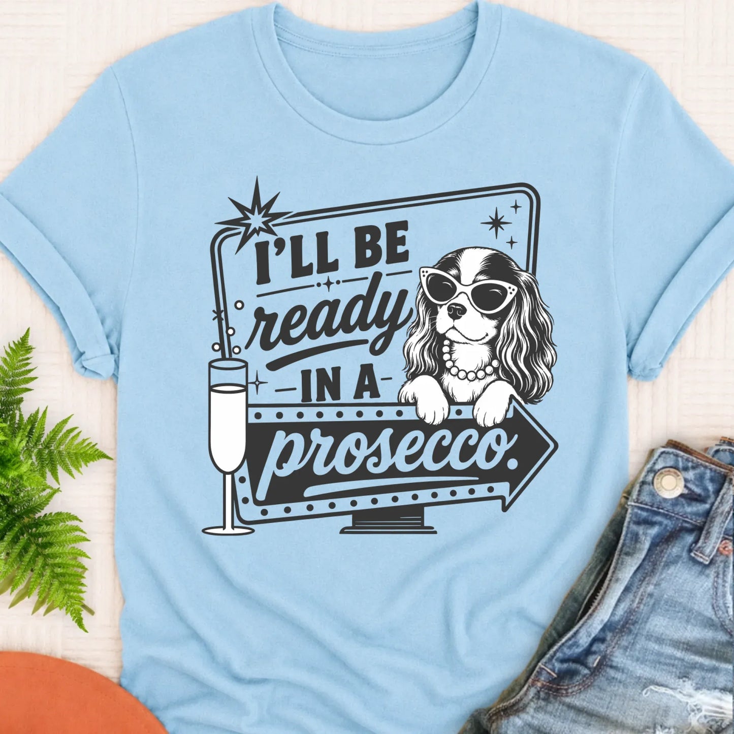 T-Shirt Chambray / S Cavalier Ready In a Prosecco Unisex TShirt
