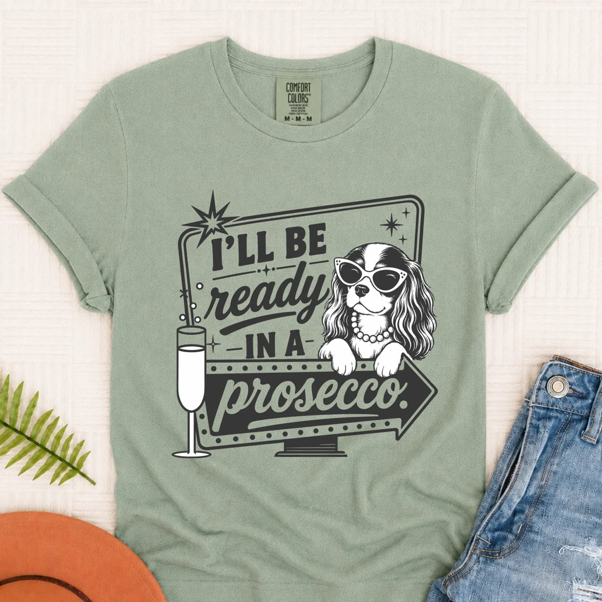 Cavalier Ready In a Prosecco Unisex TShirt Bay
