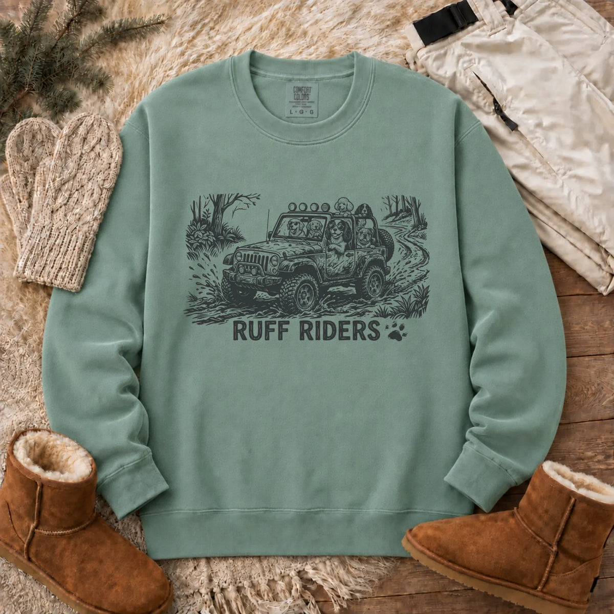 Sweatshirt Light Green / S Cavalier Ruff Riders Outdoors Unisex Sweatshirt