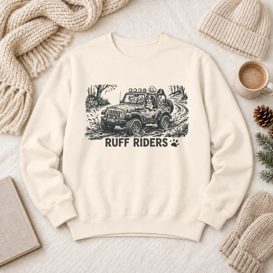 Cavalier Ruff Riders Outdoors Unisex Sweatshirt Ivory