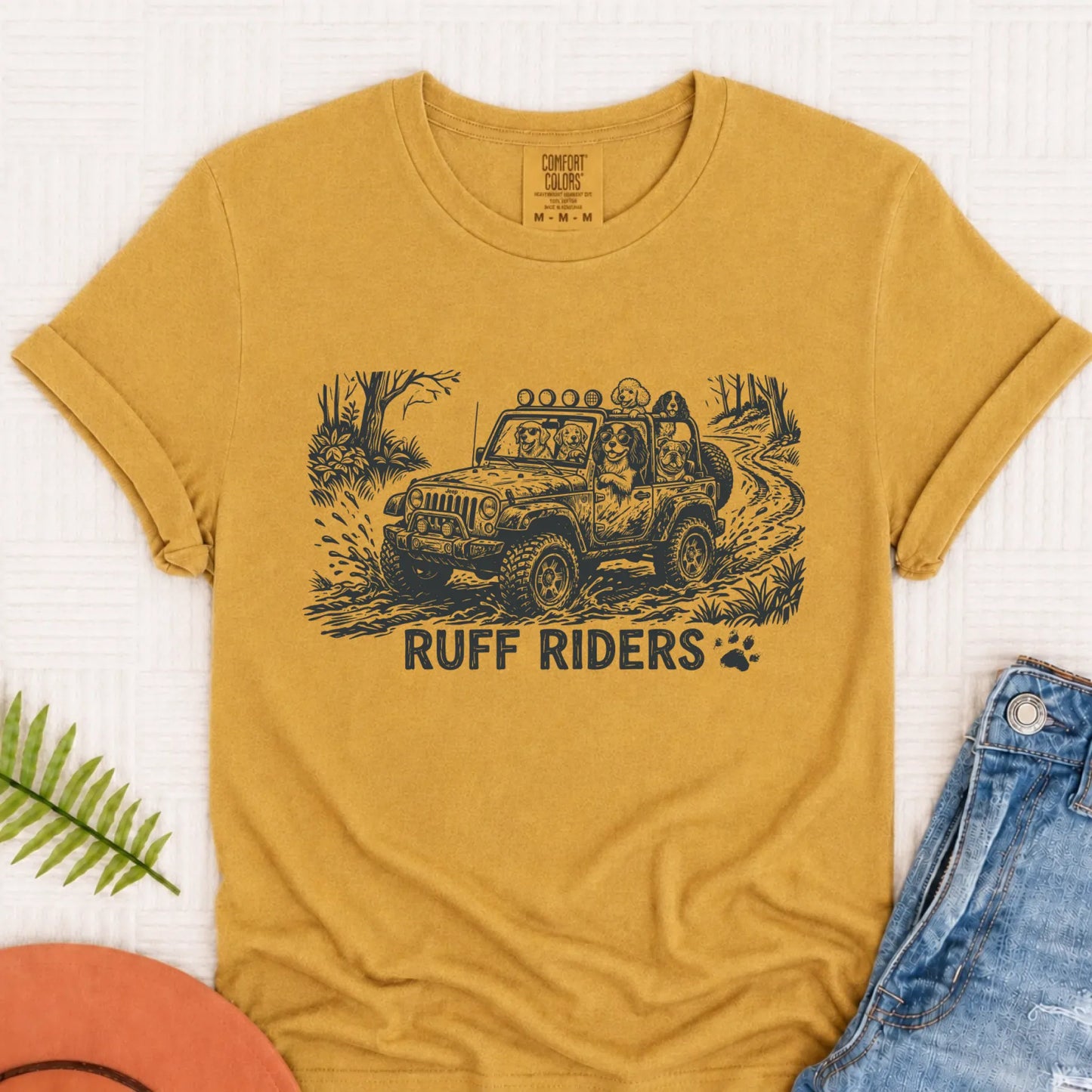 T-Shirt Mustard / S Cavalier Ruff Riders Rugged Outdoors Unisex TShirt