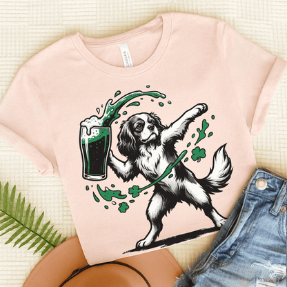 Cavalier Saint Patricks Beer Unisex TShirt Soft Pink