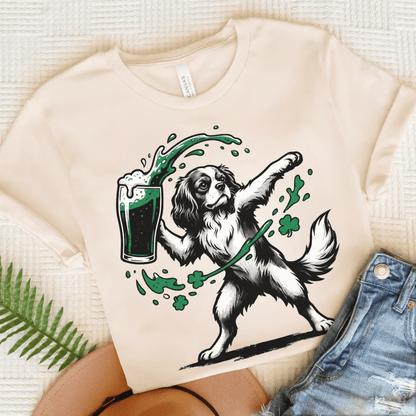Cavalier Saint Patricks Beer Unisex TShirt Natural