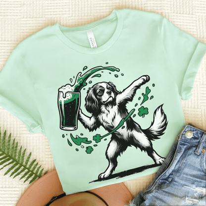 Cavalier Saint Patricks Beer Unisex TShirt Heather Mint