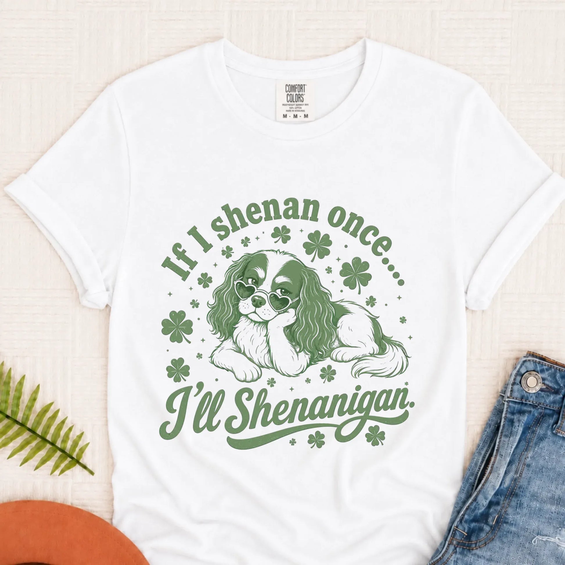 Cavalier Shenanigans Funny Unisex TShirt White