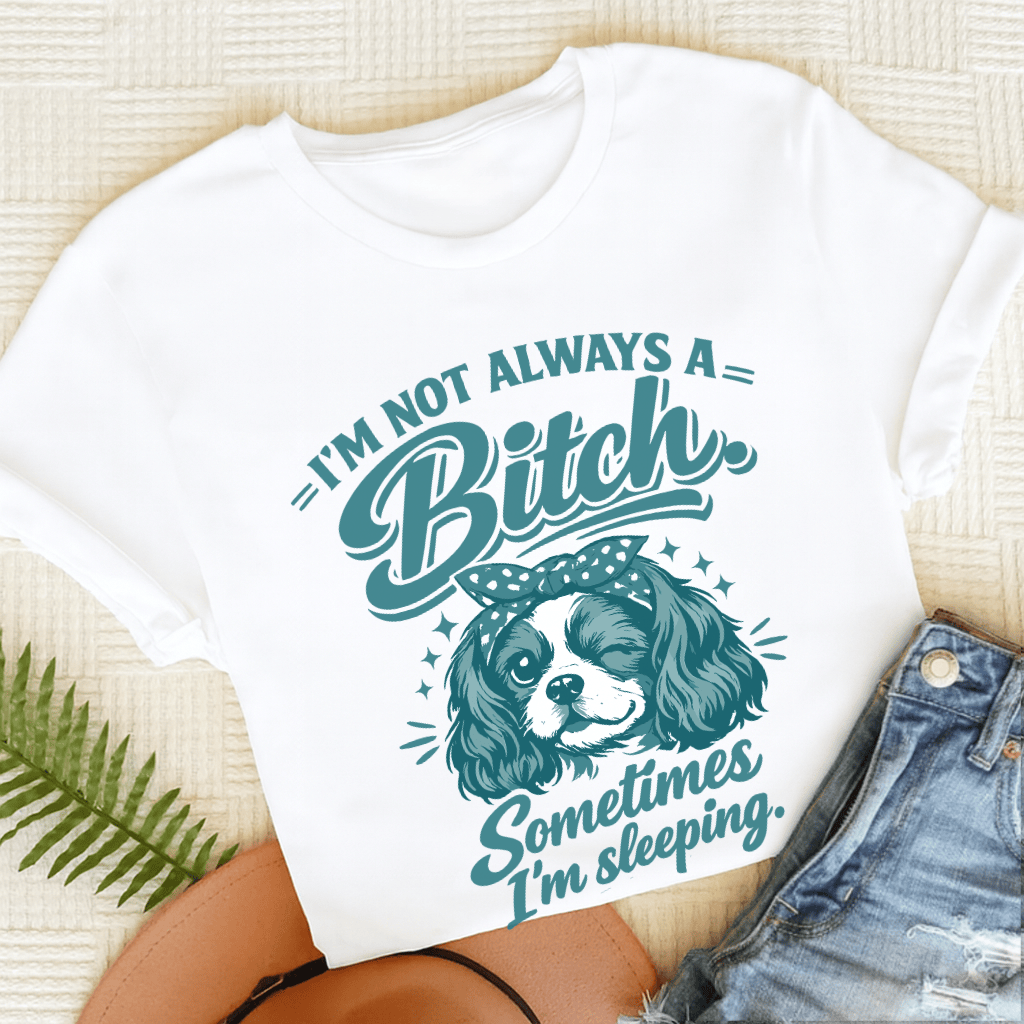 Cavalier Sometimes Sleeping Snark Unisex TShirt White