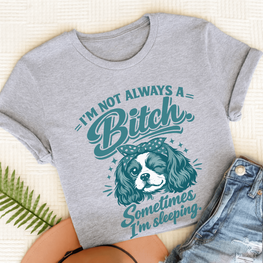 Cavalier Sometimes Sleeping Snark Unisex TShirt Sport Grey