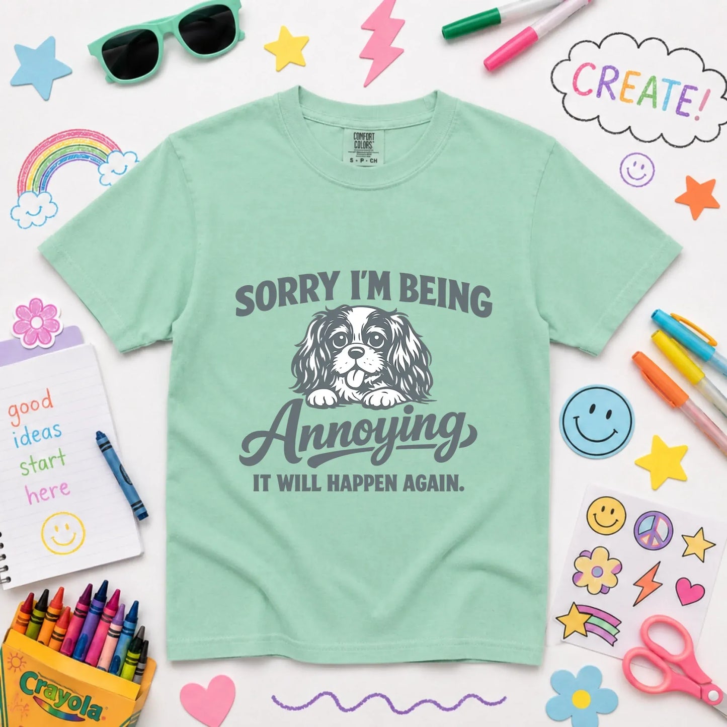 Cavalier Sorry Annoying Unisex YOUTH Tshirt Island Reef