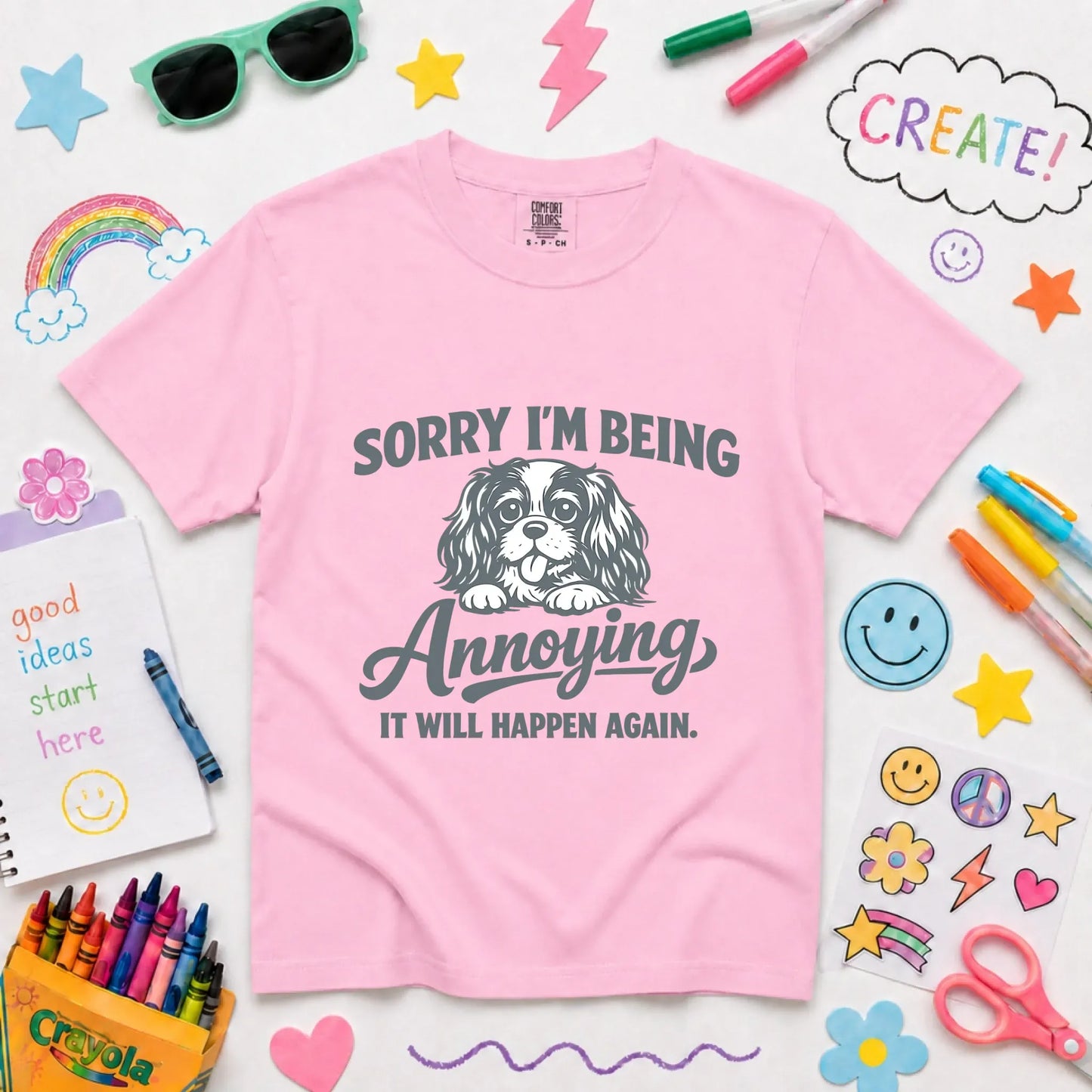 Cavalier Sorry Annoying Unisex YOUTH Tshirt Blossom