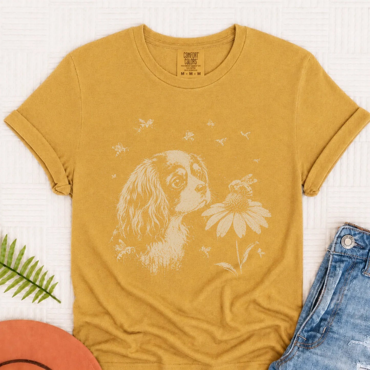 T-Shirt Mustard / S Cavalier Spring Bumble Bee Unisex TShirt