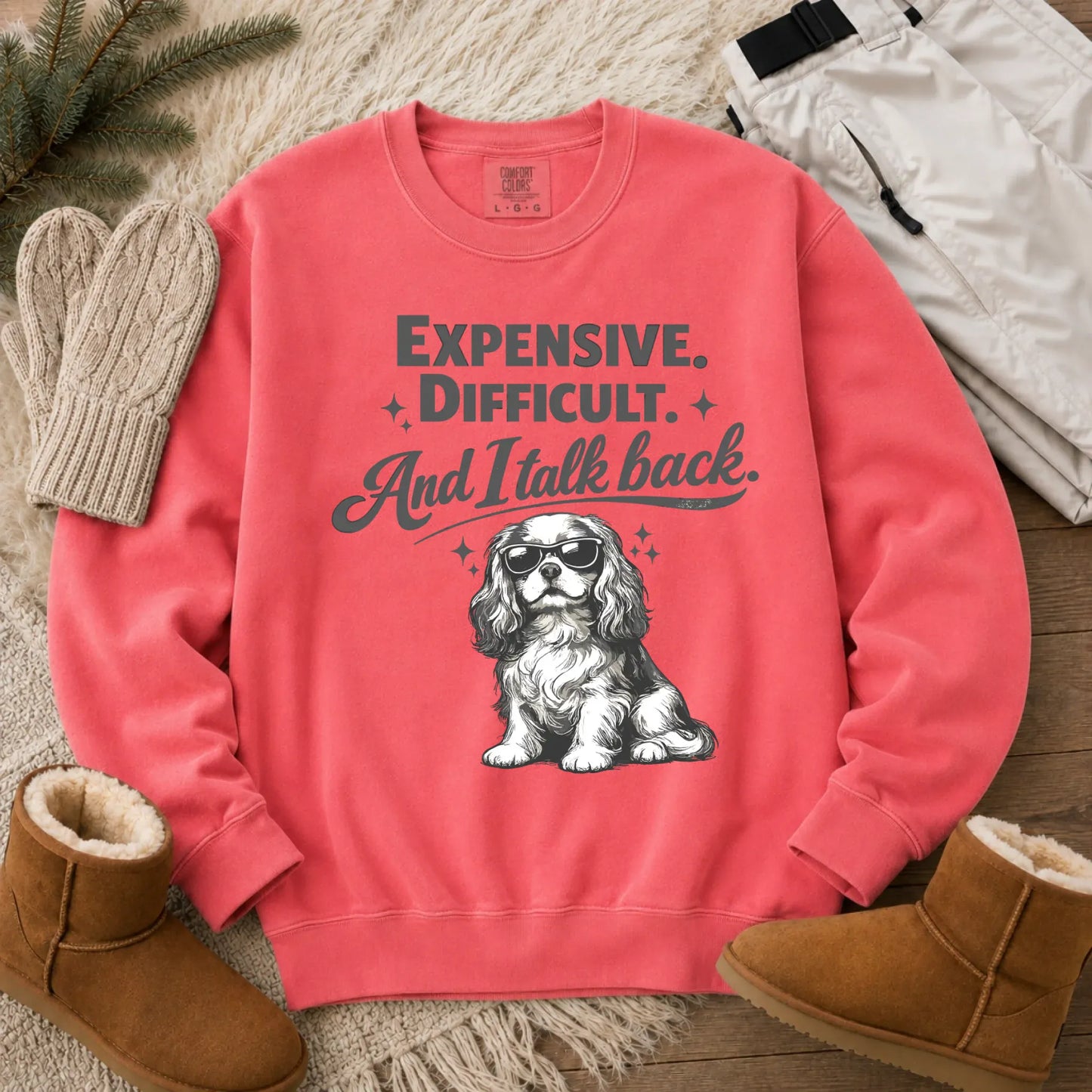 Cavalier Talk Back Funny Unisex Sweatshirt Watermelon