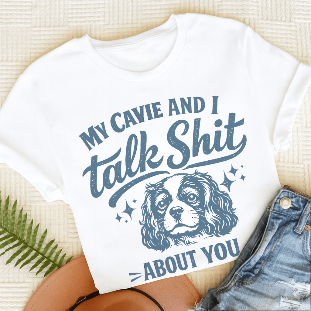 Cavalier Talk Crap Unisex TShirt White