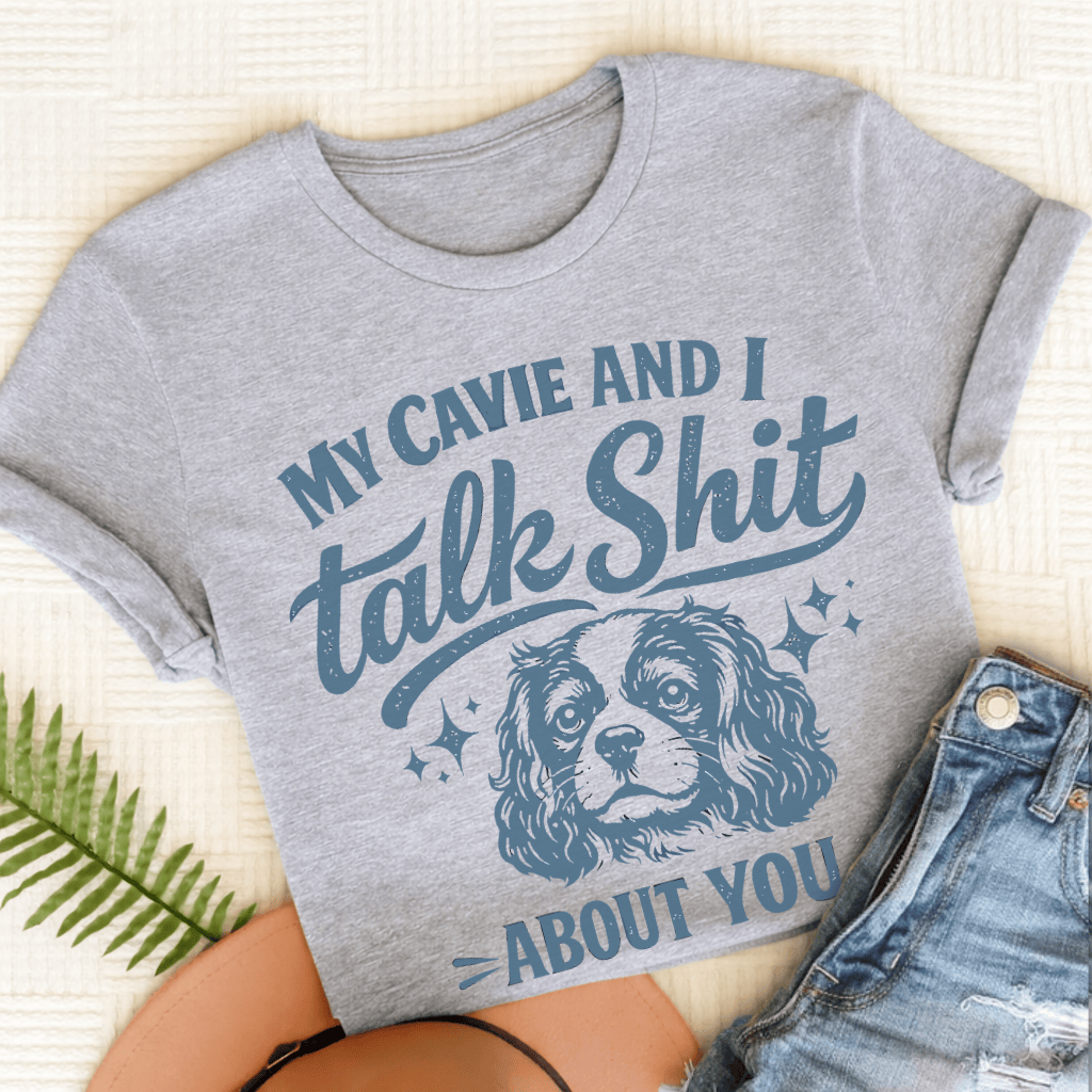 Cavalier Talk Crap Unisex TShirt Sport Grey
