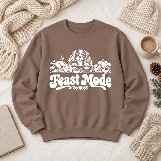 Cavalier Thanksgiving Holiday Feast Unisex Sweatshirt 1466 LW Sweatshirt Dark Espresso