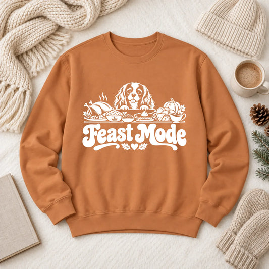 Cavalier Thanksgiving Holiday Feast Unisex Sweatshirt 1466 LW Sweatshirt Dark Yam