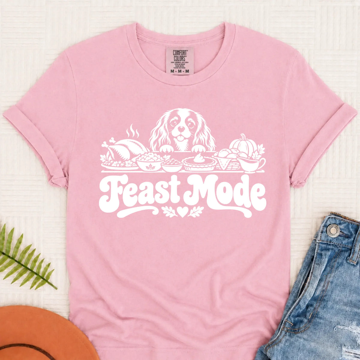 Cavalier Thanksgiving Holiday Feast Unisex TShirt Blossom