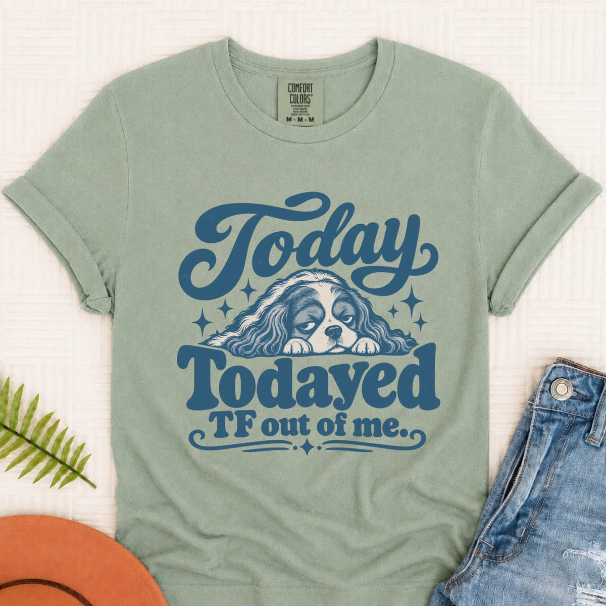 Cavalier Tired Day Snark Unisex TShirt Bay