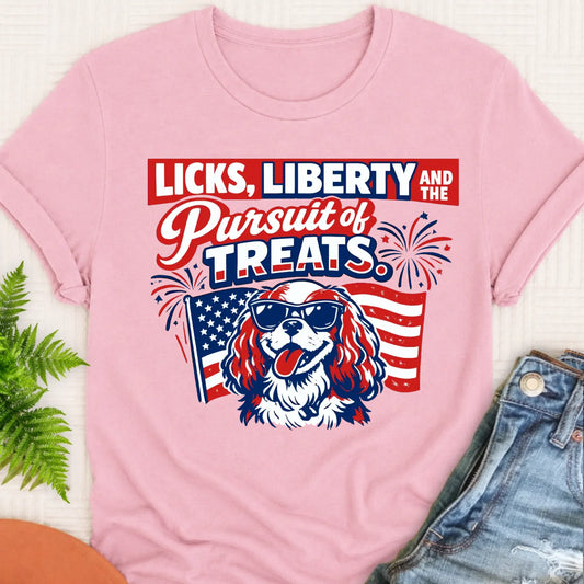 Cavalier USA Licks and Liberty Unisex TShirt Blossom