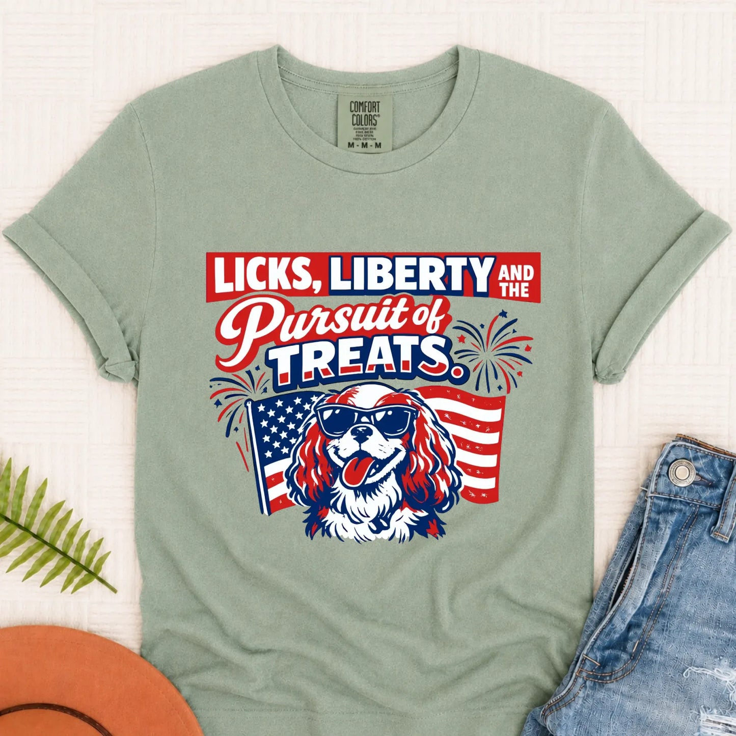 Cavalier USA Licks and Liberty Unisex TShirt Bay