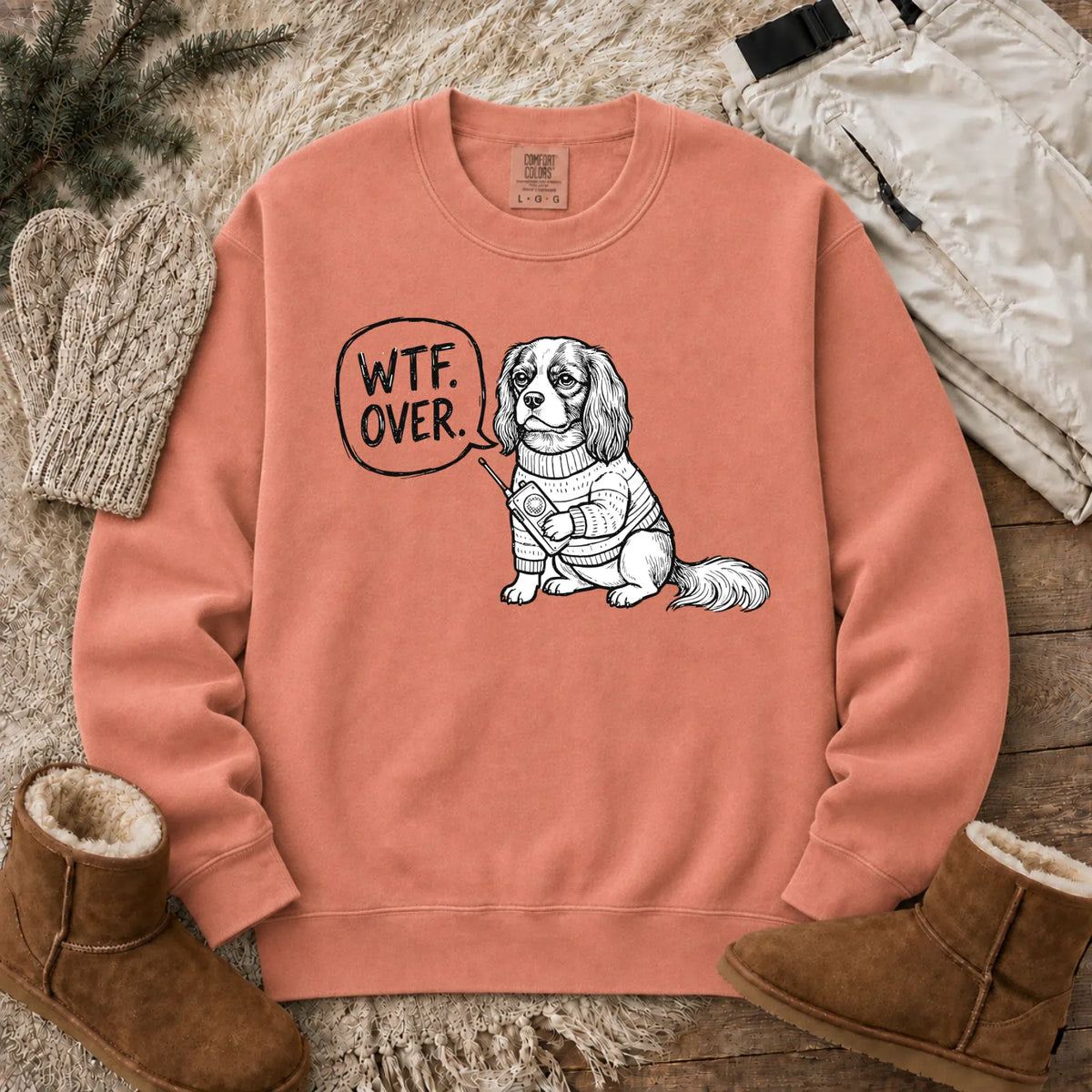 Sweatshirt Terracotta / S Cavalier Walkie Talkie Political Unisex Sweatshirt